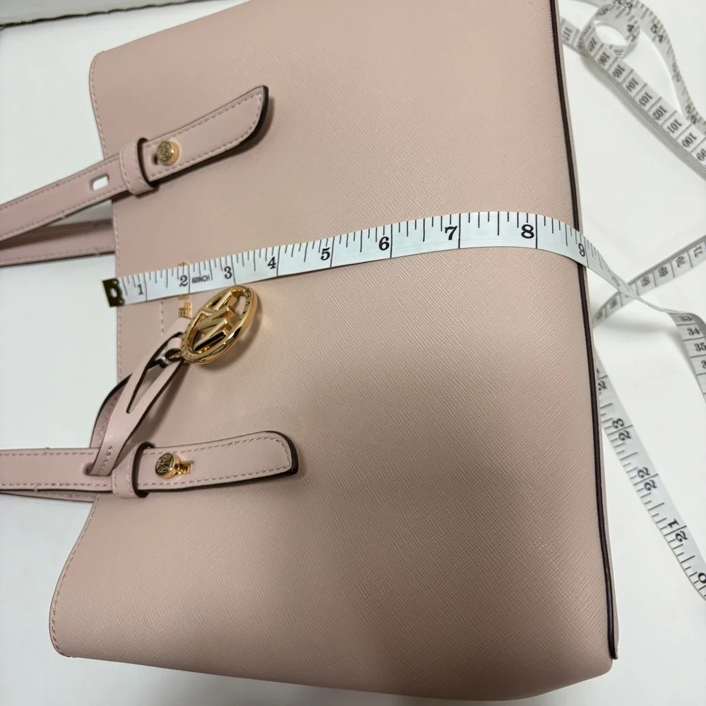 Michael Kors Mel Blush Pink Saffiano Leather Tote with Gold Hardware